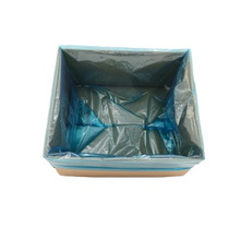 China Factory Superior Quality Custom Transparent Large PE Plastic Square Bottom Bag use for home